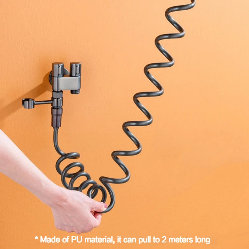 Stainless Steel Wall-Mounted Bidet Sprayer Set