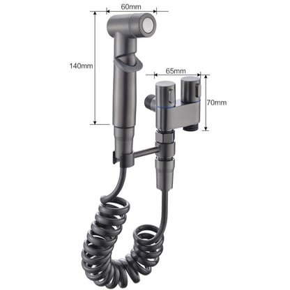 Stainless Steel Wall-Mounted Bidet Sprayer Set